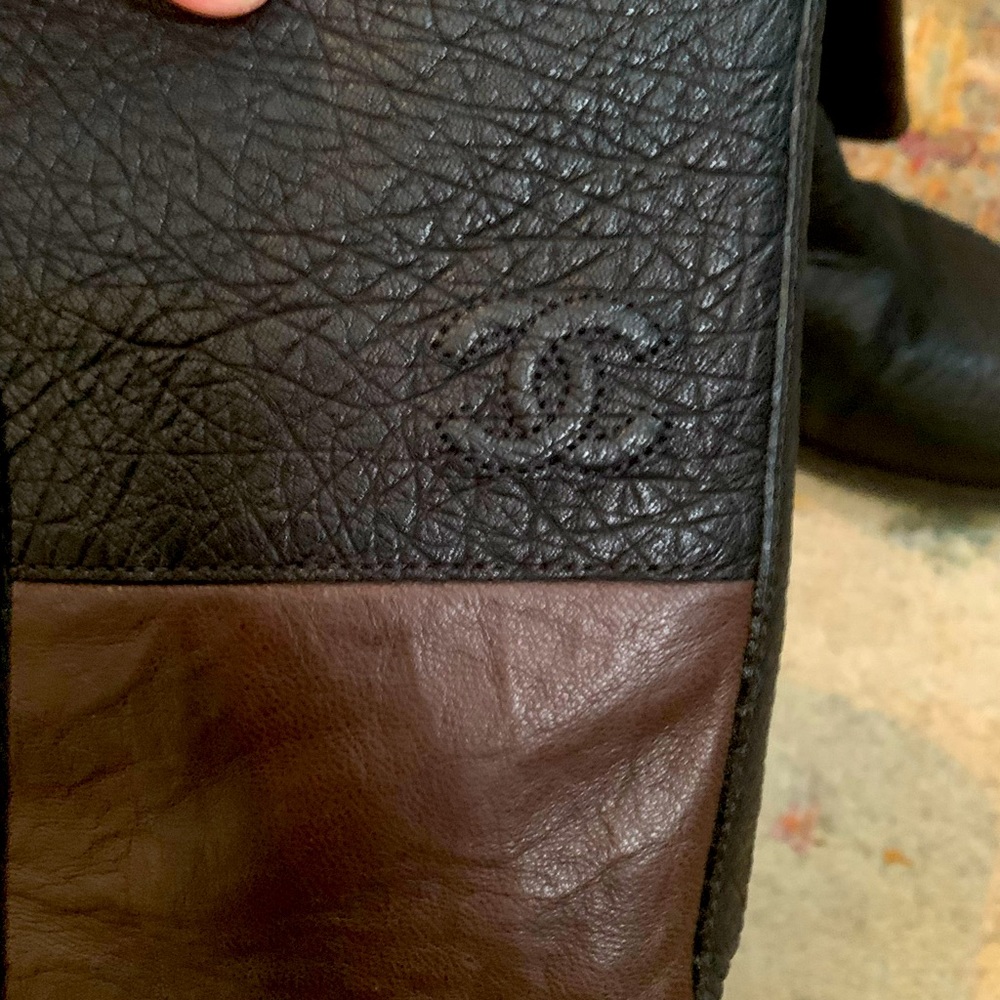 Chanel leather boots size 38.5